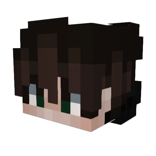 Zefrez_ Minecraft avatar head, 3D render