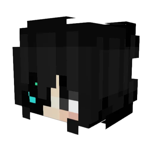 Zefrotek Minecraft avatar head, 3D render