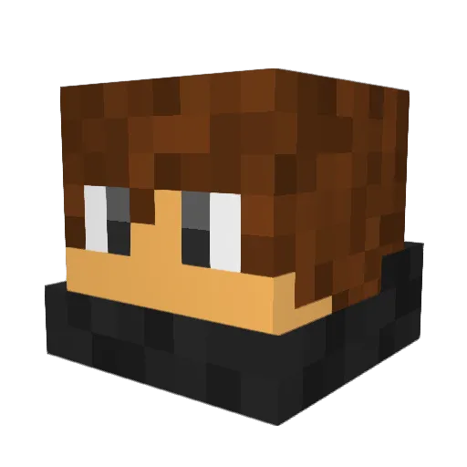 Zeft98 Minecraft avatar head, 3D render