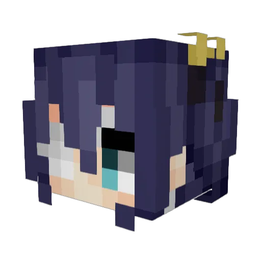 Zegoly Minecraft avatar head, 3D render