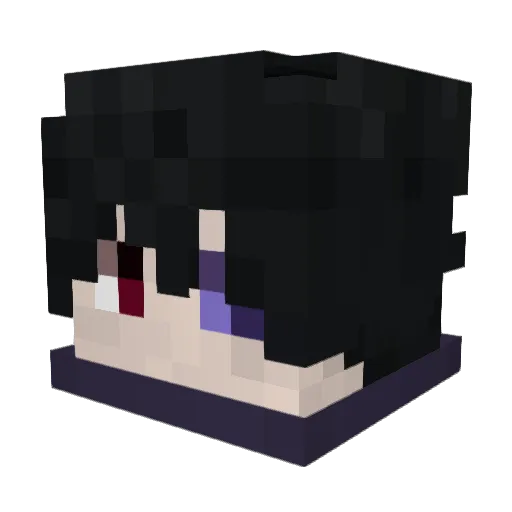 Zehdoz Minecraft avatar head, 3D render