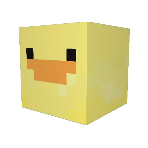 Zehep_ Minecraft avatar head, 3D render