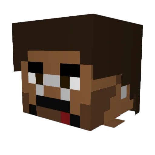 ZeherChamp Minecraft avatar head, 3D render