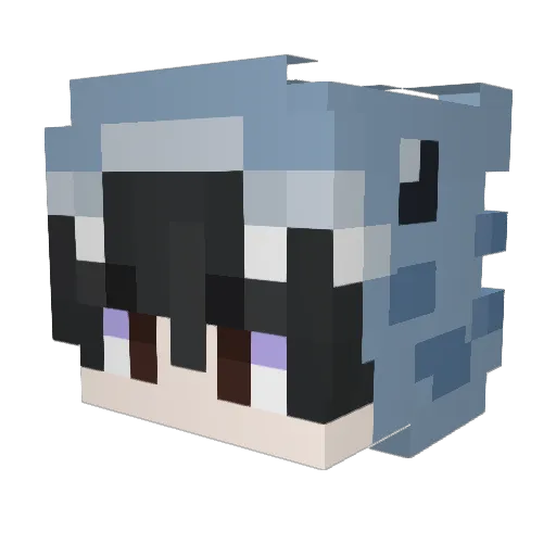 Zehkrost Minecraft avatar head, 3D render