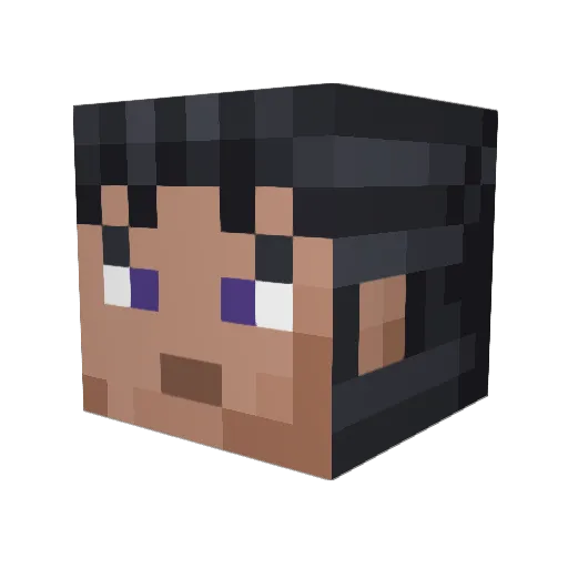 Zehn312 Minecraft avatar head, 3D render