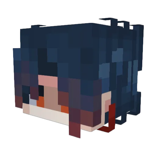 ZehnC Minecraft avatar head, 3D render