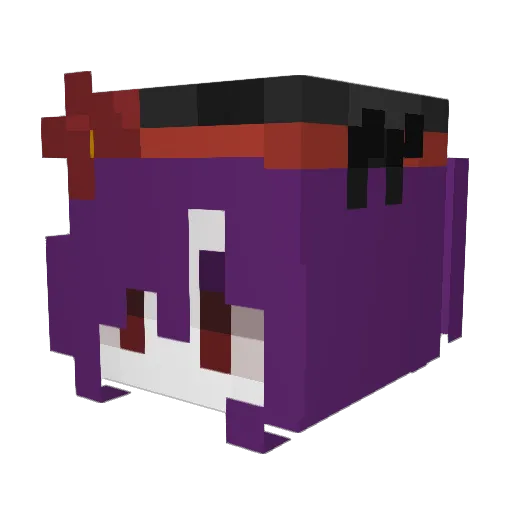 Zehraa Minecraft avatar head, 3D render