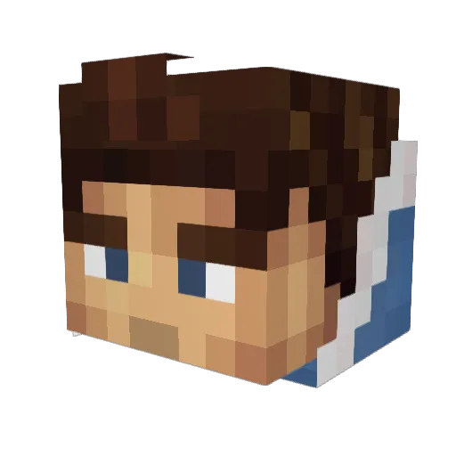 Zehrman Minecraft avatar head, 3D render