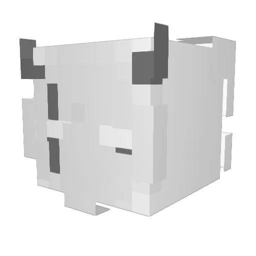 Zehuei1012 Minecraft avatar head, 3D render