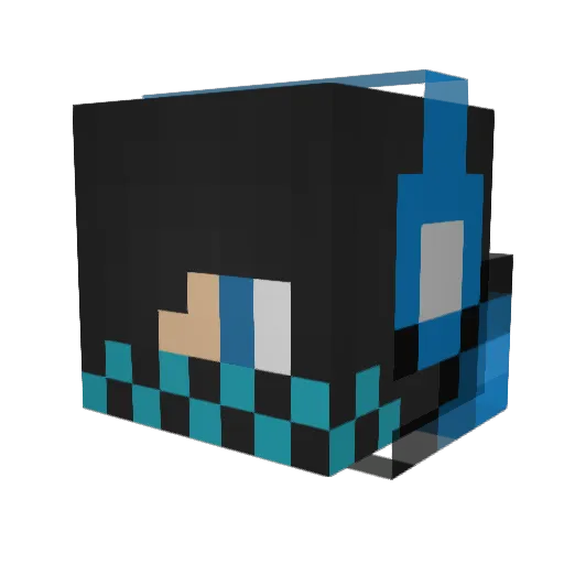 Zeibrig Minecraft avatar head, 3D render
