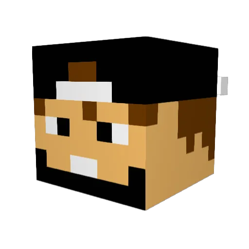 ZeinYT Minecraft avatar head, 3D render