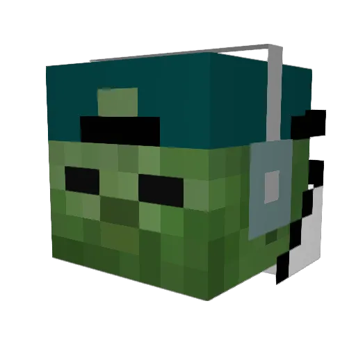 ZeinaHa12 Minecraft avatar head, 3D render
