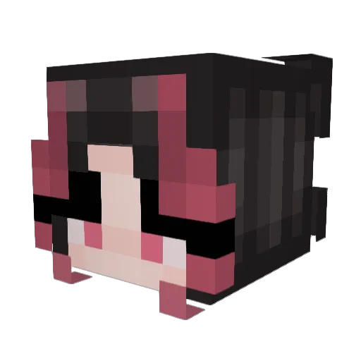 ZeitaFox Minecraft avatar head, 3D render