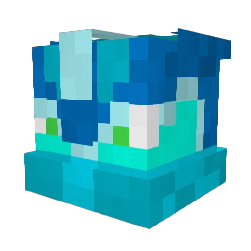 Zeitheron Minecraft avatar head, 3D render