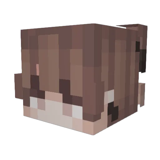 Zejael Minecraft avatar head, 3D render