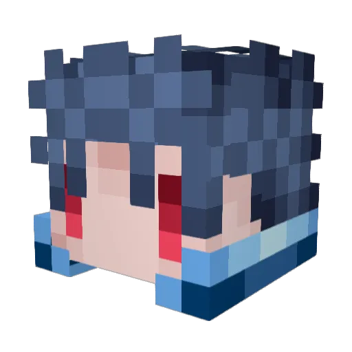 ZekeLordRyu Minecraft avatar head, 3D render