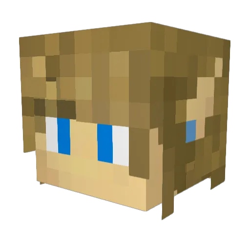 Zeke_Dude Minecraft avatar head, 3D render