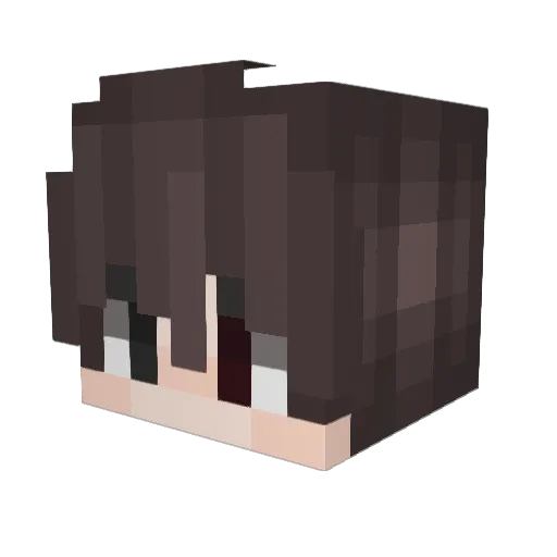 Zeke_Live Minecraft avatar head, 3D render