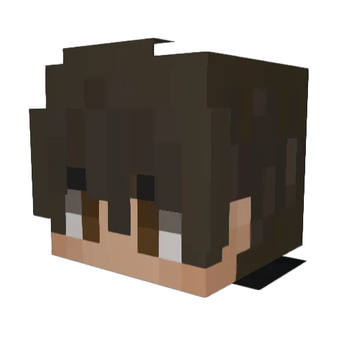 ZekeluxPlayz Minecraft avatar head, 3D render