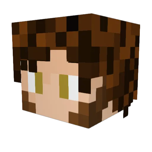 Zekeriya Minecraft avatar head, 3D render