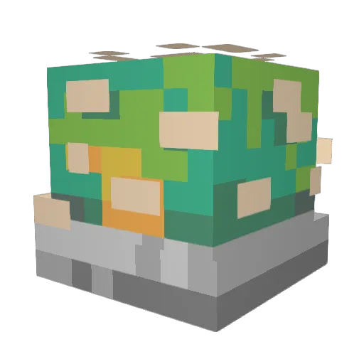 Zekerz3TV Minecraft avatar head, 3D render