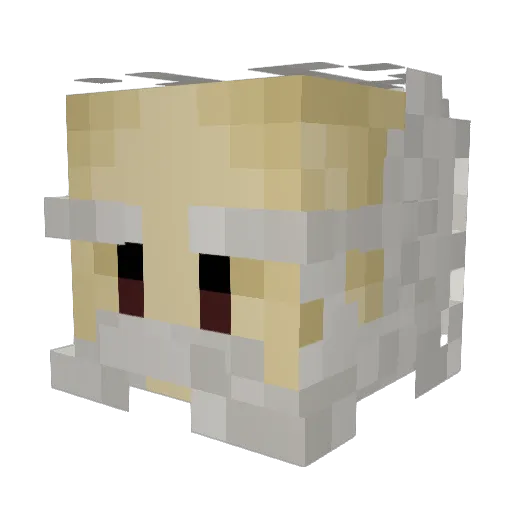 Zekhiio Minecraft avatar head, 3D render