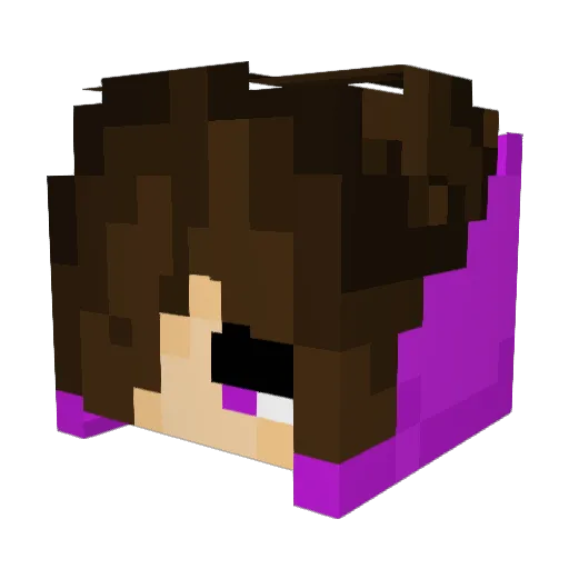 Zekizo Minecraft avatar head, 3D render