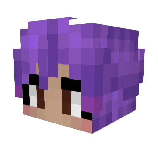 Zekkane Minecraft avatar head, 3D render