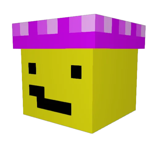 ZekkoQ Minecraft avatar head, 3D render