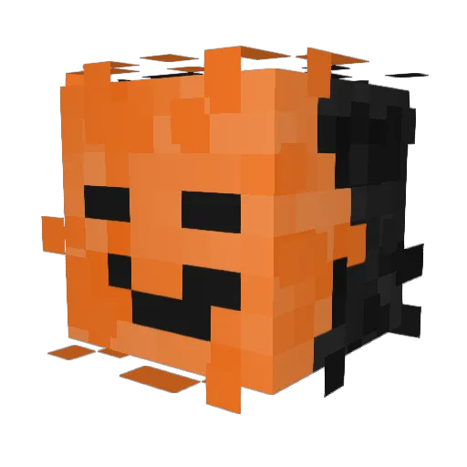 Zekkuo Minecraft avatar head, 3D render