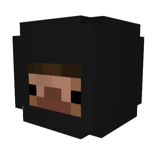 ZekoGaming Minecraft avatar head, 3D render