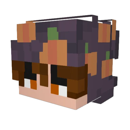 ZekoMC Minecraft avatar head, 3D render