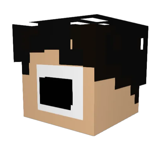 Zekonith Minecraft avatar head, 3D render