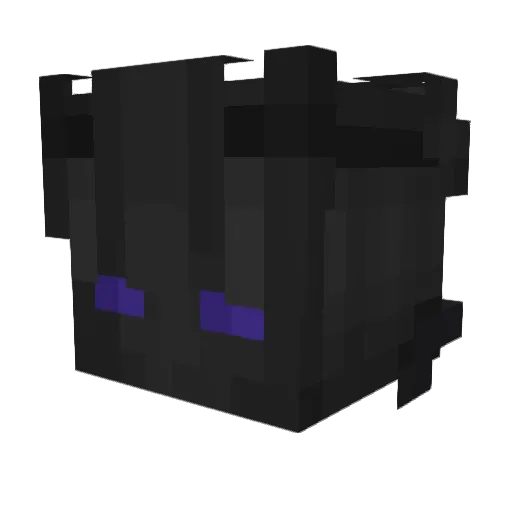 Zekr Minecraft avatar head, 3D render