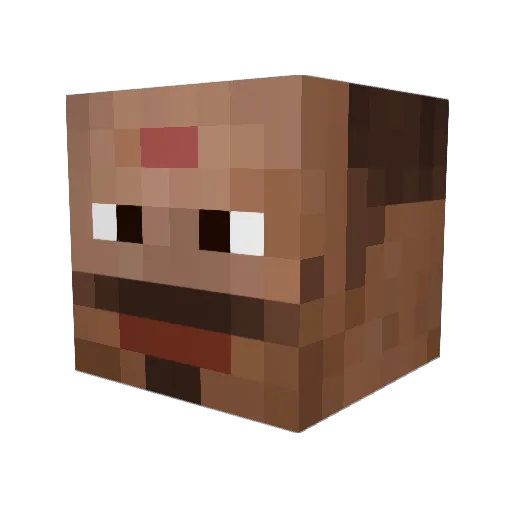 Zekroow Minecraft avatar head, 3D render