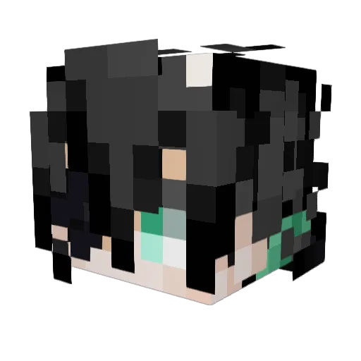 ZekuzaKeane Minecraft avatar head, 3D render