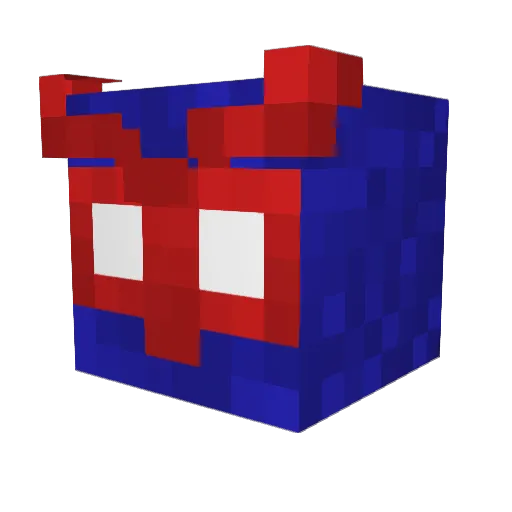 Zel1Arc2 Minecraft avatar head, 3D render