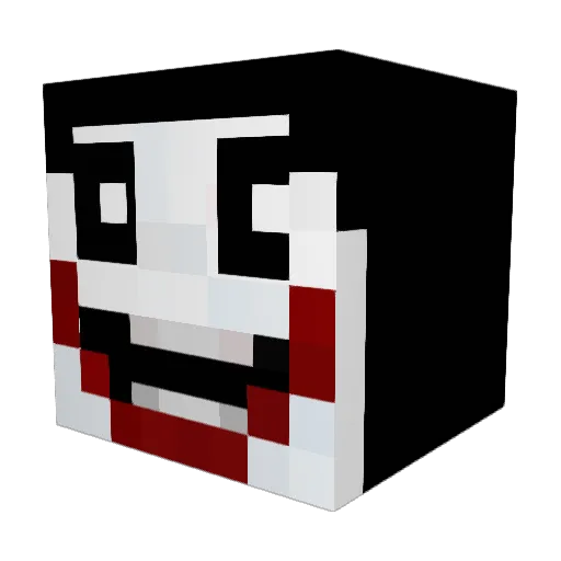 ZelRun Minecraft avatar head, 3D render