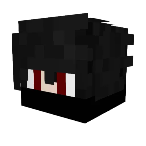 Zelael Minecraft avatar head, 3D render