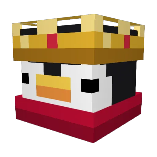 Zelars Minecraft avatar head, 3D render