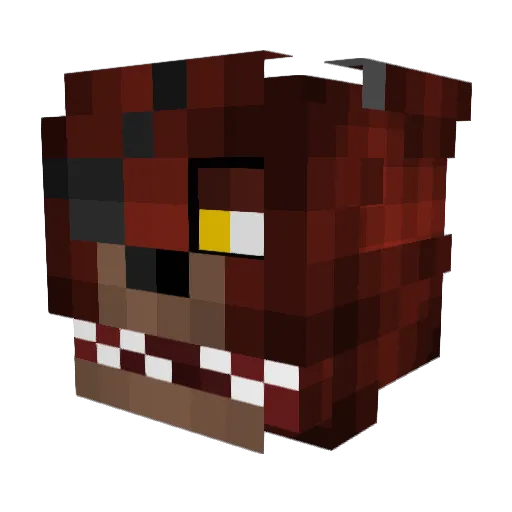 Zelayu Minecraft avatar head, 3D render