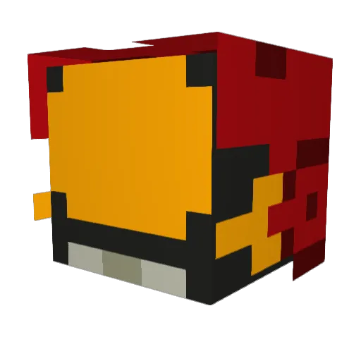 Zelboro Minecraft avatar head, 3D render