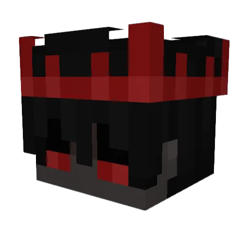 Zelch_ Minecraft avatar head, 3D render