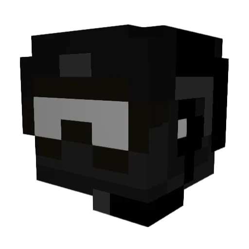 Zelcro_ Minecraft avatar head, 3D render