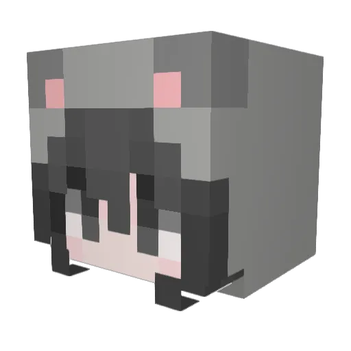 ZeldaGH Minecraft avatar head, 3D render
