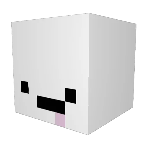 Zeldamos Minecraft avatar head, 3D render