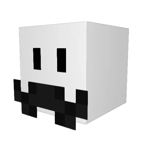 Zeldiste Minecraft avatar head, 3D render