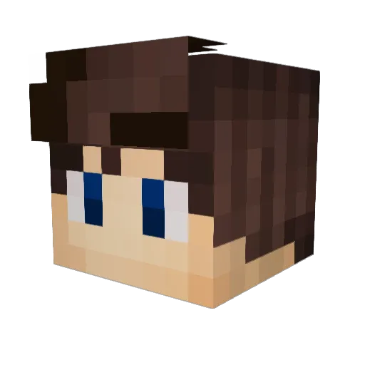 Zeldric Minecraft avatar head, 3D render