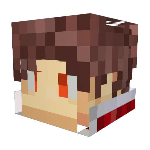 Zeldris17k Minecraft avatar head, 3D render