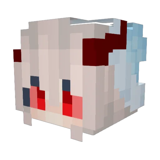 Zeldrq Minecraft avatar head, 3D render